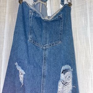 Shein overall dress- size 2X RUNS SMALL